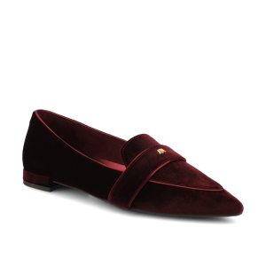 The Sparrow Loafer - Burgundy Velvet