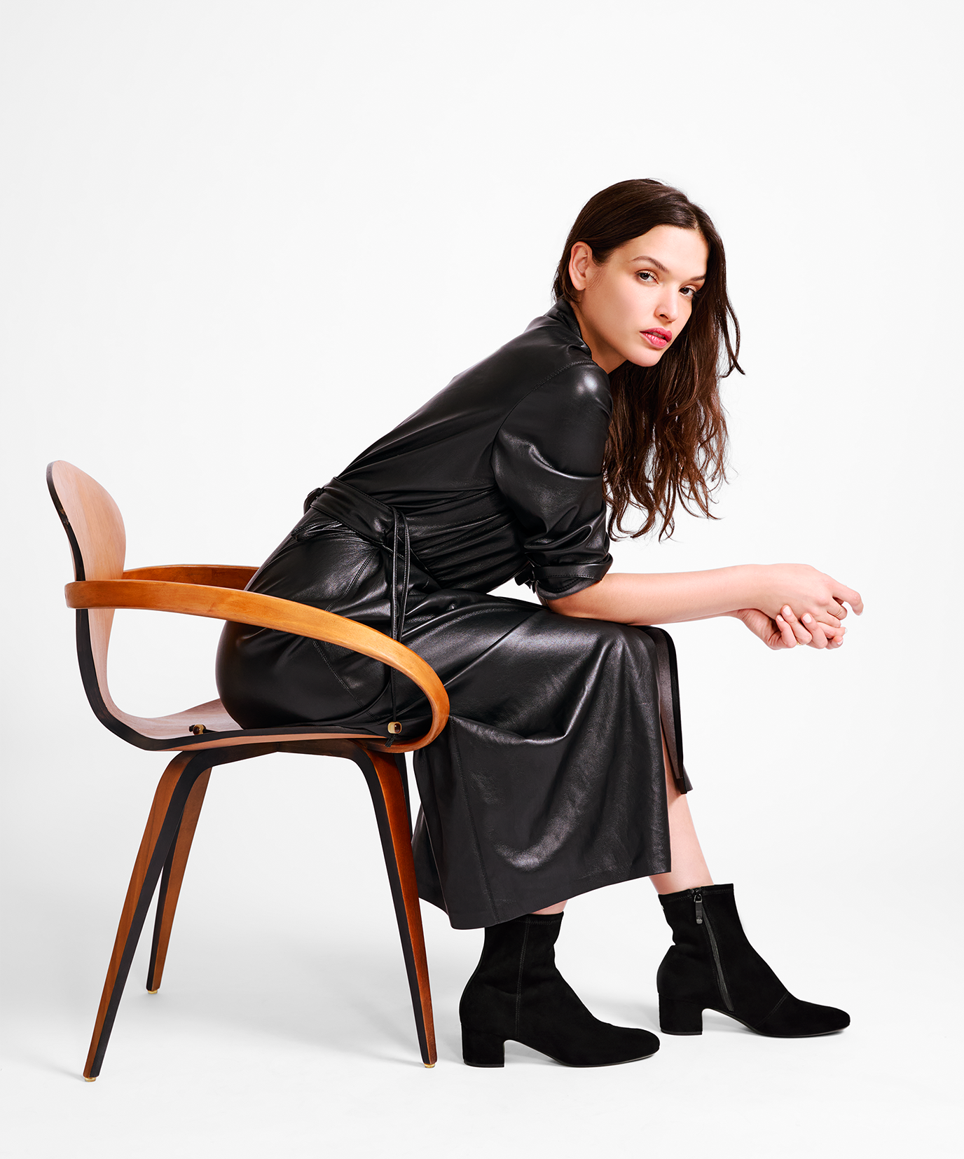 The Starling 50 Bootie - Black Stretch Suede - Image 2